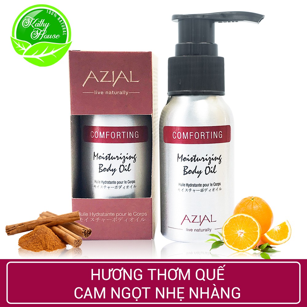 Dầu massage body AZIAL Comforting Moisturizing Body Oil 50ml, dưỡng ẩm, làm dịu cơn đau cơ, cho giấc ngủ sâu