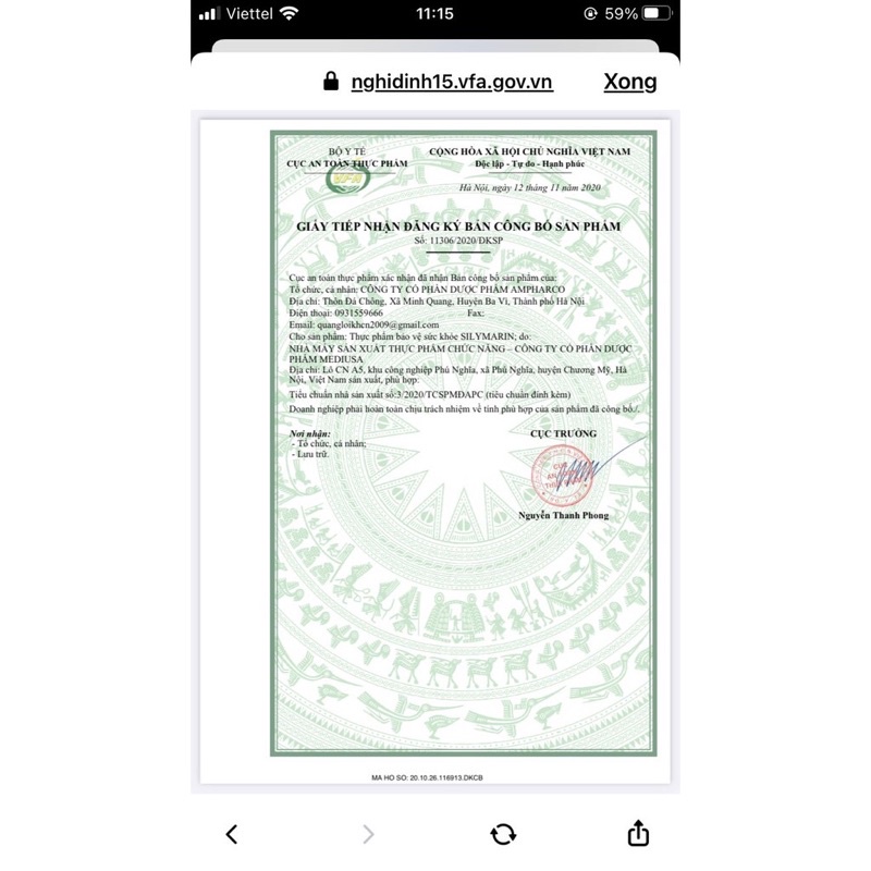 Viên uống bổ gan Silymarin hộp 60 viên