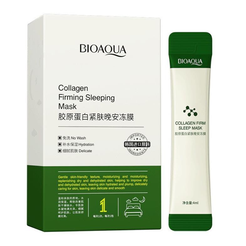 20Gói/1 Hộp Mặt Nạ Ngủ BIOAQUA Dạng Thạch Collagen Mã BQY90577