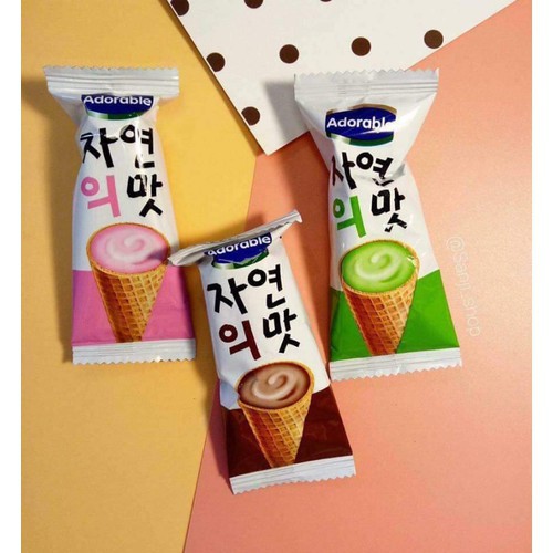 Bánh ốc quế Adorable 300g nhân kem siêu ngon
