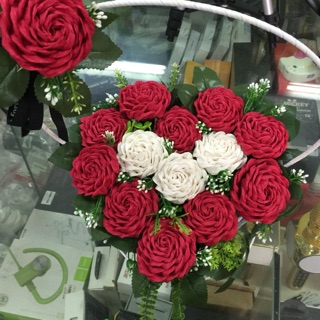 Lẵng hồng trái tim