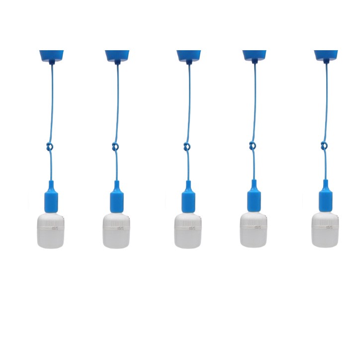 Bộ 5 đây đèn thả trang trí bóng led búp trụ 25w
