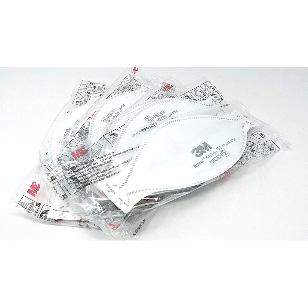 Khẩu trang 3M 1870 chính hãng đạt chuẩn N95 FDA  dây đeo qua gáy kháng khuẩn bụi mịn dùng trong y tế - THINKSAFE