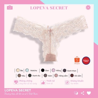 Quần lọt khe nữ ren sexy cao cấp đính nơ lopeva secret ql82