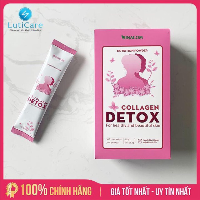 Collagen Detox ( trắng da sau 15 ngày dùng)