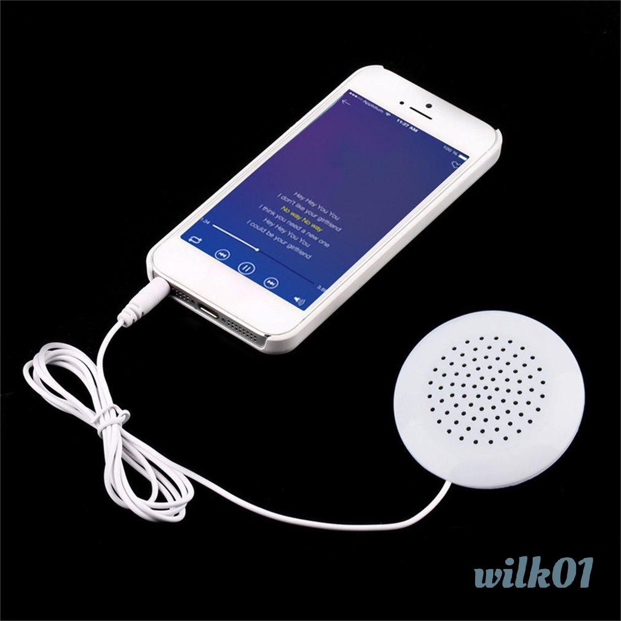 Loa Mini Màu Trắng 3.5mm Cho Máy Nghe Nhạc Mp3 Mp4 Iphone Ipod Cd Radio Wilk01