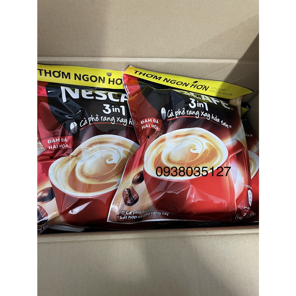 [Q1 - HCM] COMBO 5 GÓI LẺ NESCAFE 3IN1 ĐẬM ĐÀ HÀI HOÀ 17 GR (màu Đỏ) - Date T09/2022 - bán lẻ cho người mới dùng thử