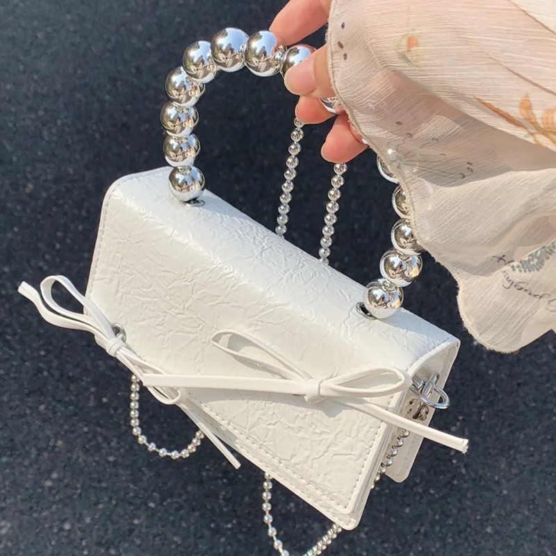 Túi Đeo Chéo mini Đựng Điện Thoại Đính Nơ Thời Trang 2021