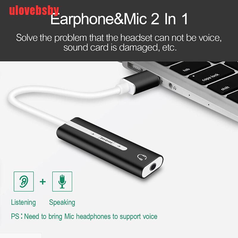 1 Cáp Chuyển Đổi Âm Thanh Từ Usb Sang 3.5mm | BigBuy360 - bigbuy360.vn