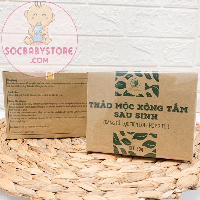 Thảo Mộc Xông Tắm Sau Sinh hộp 2 túi 25gr