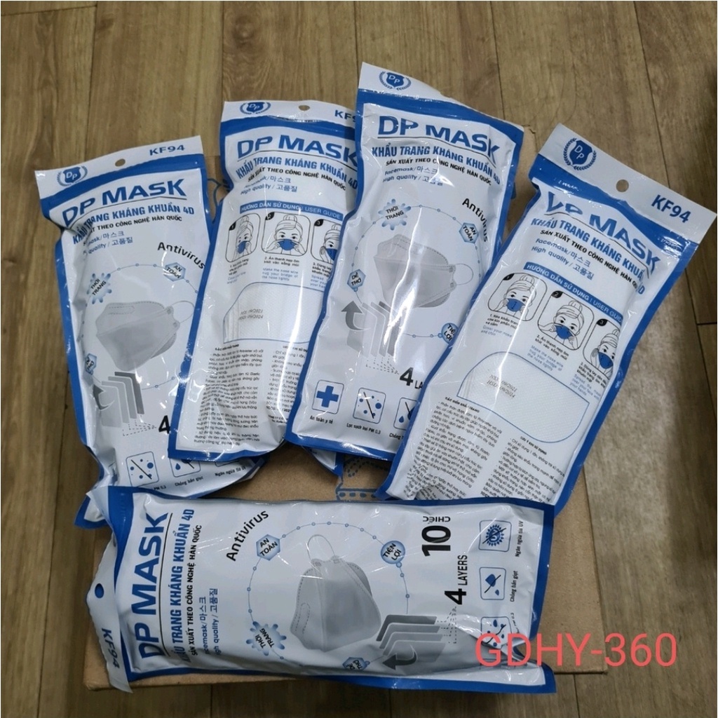 THÙNG 300 CHIẾC KHẨU TRANG 4D KF94 ÔM SÁT MẶT : NGĂN VI KHUẨN , CHỐNG BỤI HOT NHẤT 2021