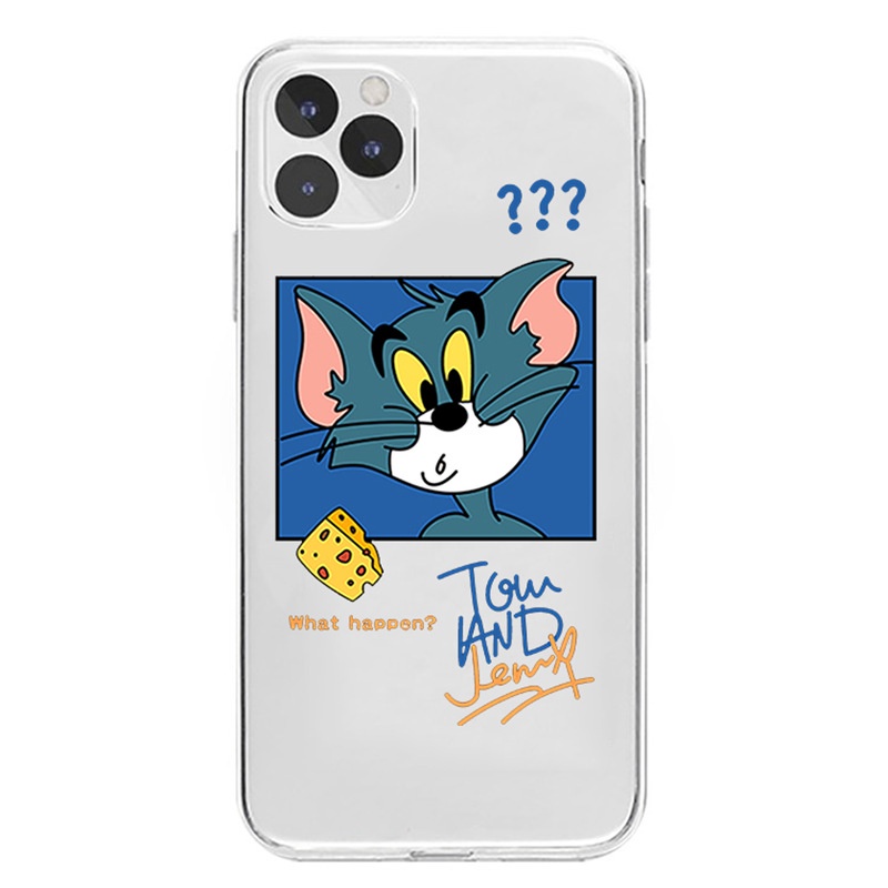 Ốp điện thoại hình con mèo/ con chuột đầy nghi ngờ cho iPhone 13 12 11 Pro Max 6 6s 7 8 Plus X XS Max 13 12 Mini | BigBuy360 - bigbuy360.vn