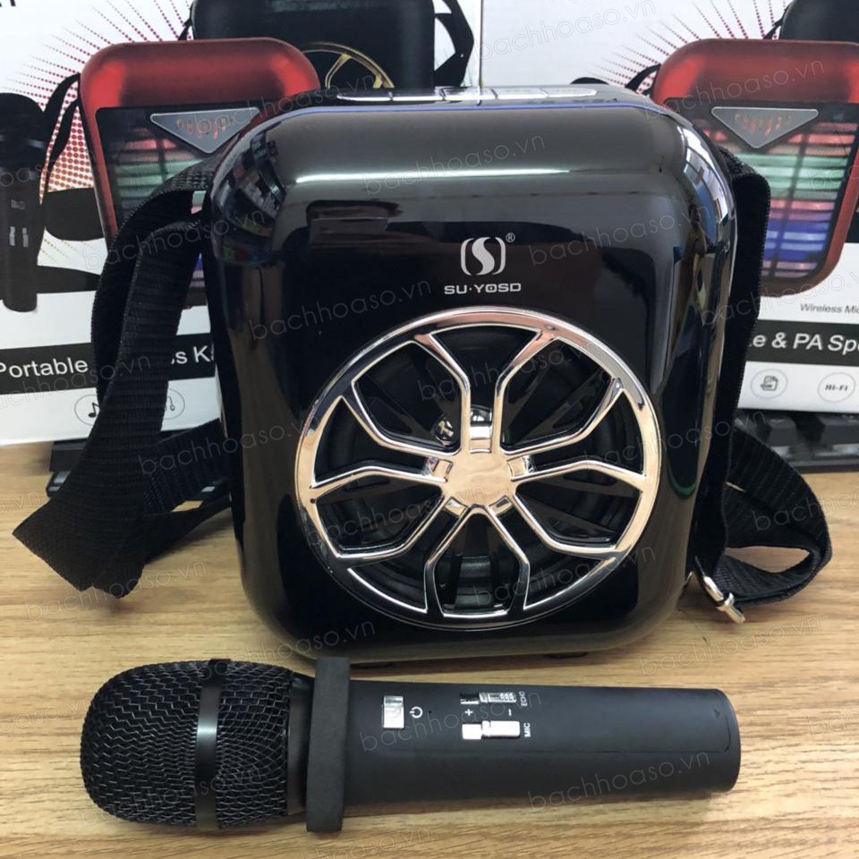 Loa karaoke mini YS-A20 tặng micro không dây âm thanh tuyệt vời
