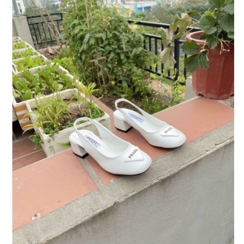 Giầy Cao gót đế trụ vuông 7P da mêm Prada siêu phẩm hot trend 2022