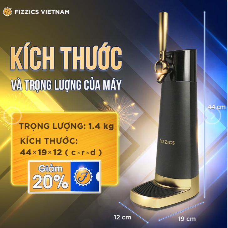 Máy tạo bia tươi Fizzics PUB FZ404