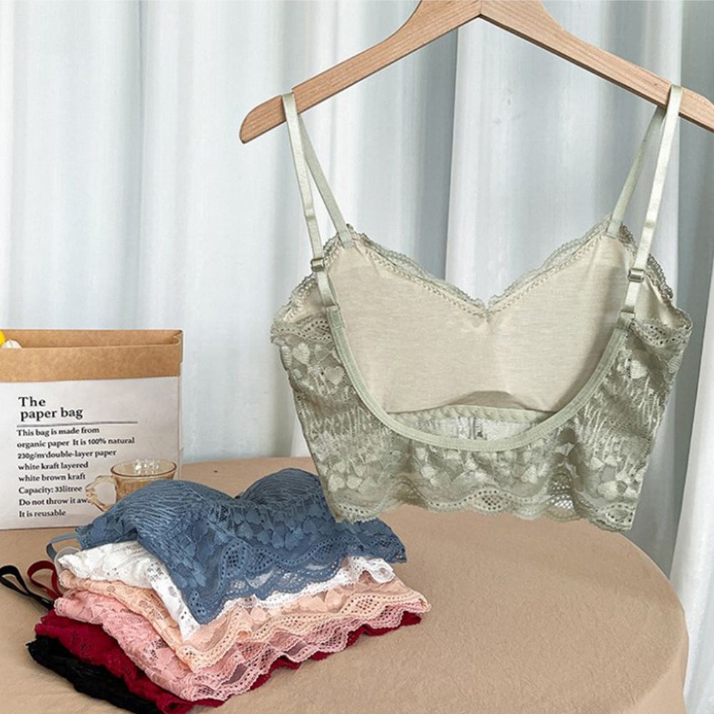 Áo lót thể thao dáng chữ U bằng nylon màu trơn gợi cảm dễ phối đồ cho nữ