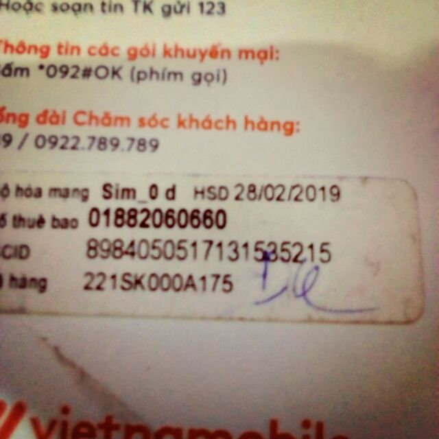 Sim e có khá nhiều số đẹp.a e nào thích pm e nhé.e bán cả sỉ lẻ.có j pm e sđt 0926269263 e se nói rõ hơn