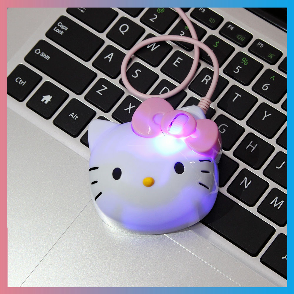 Chuột Có Dây Và Dây Hình Mèo KITTY Dễ Thương Dành Cho Bé Gái Sơ Sinh/Con mèo con mèo con chuột có dây mèo con dễ thương chuột gái chuột có dây chuột mèo con mèo con chuột có dây chuột kitty chuột