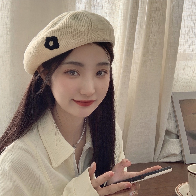 Mũ Beret Mỏng Thoáng Khí Phong Cách Nhật Bản Thời Trang Mùa Hè Cho Nữ