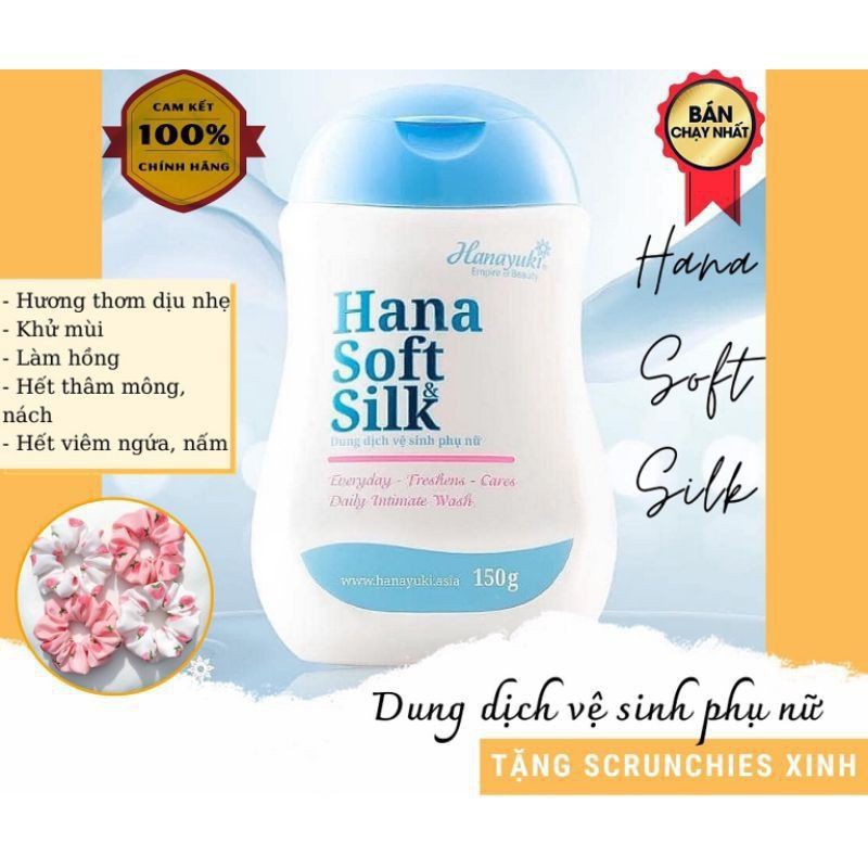 Dung dịch vệ sinh phụ nữ Hana Soft &amp; Silk