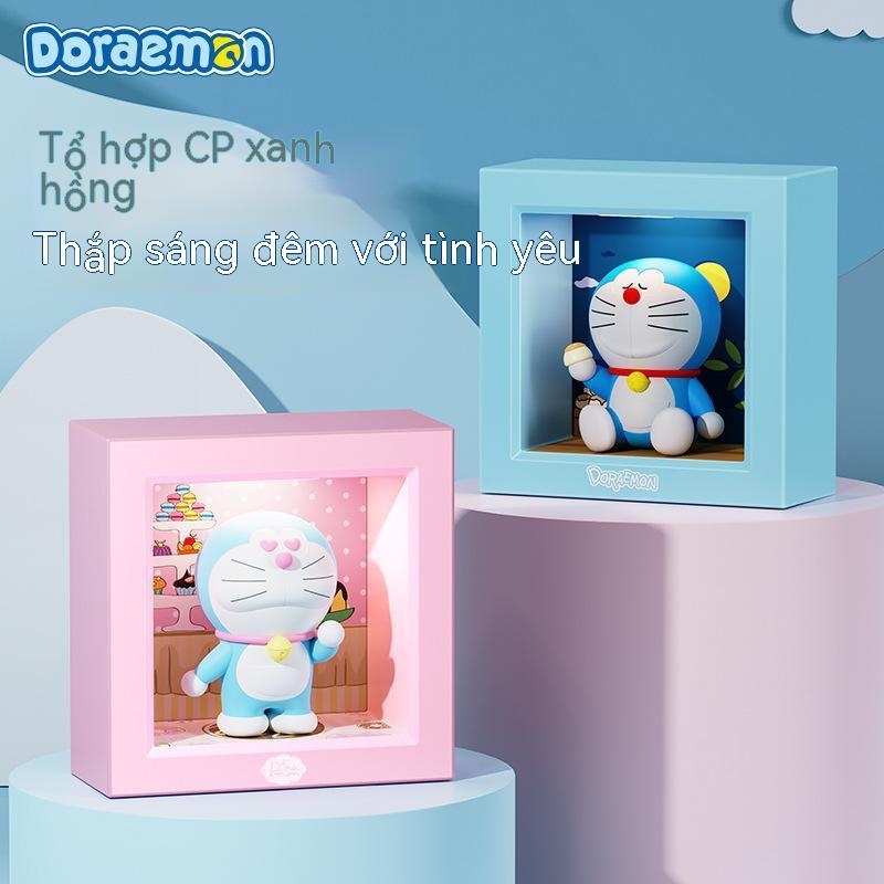 Mới Doraemon Khung ảnh nhỏ Đèn ngủ Đèn ngủ Đèn ngủ Phim hoạt hình Búp bê Trang trí Khí quyển Ánh sáng Quà tặng sinh nhật