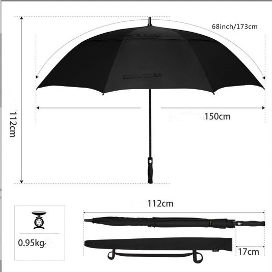 King's Garden - Ô Dù đi mưa che nắng Business, Golf Umbrella DOUBLE CANOPY