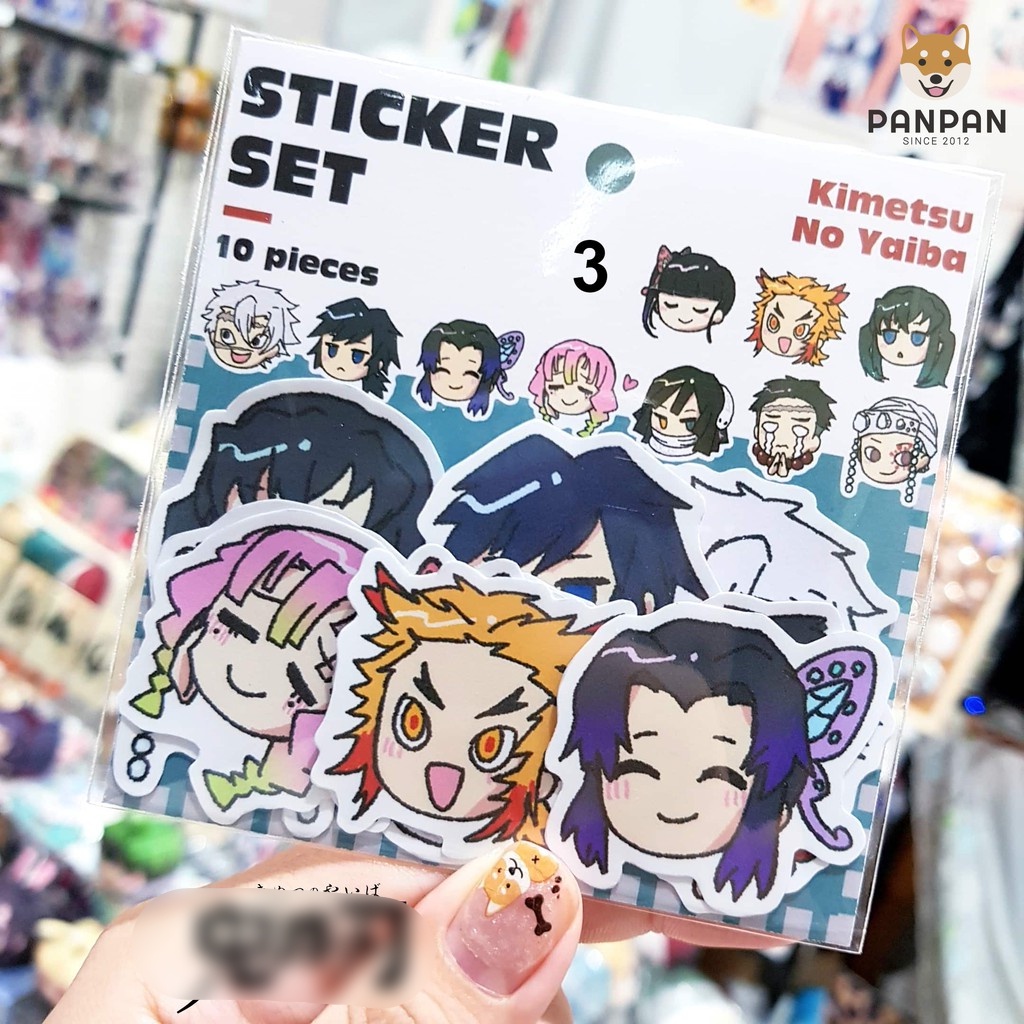 Sticker Set Nhiều Series 2  - Kuroko Basket, Mystic Messenger, Thanh Gươm Diệt Quỷ, Hakiyuu