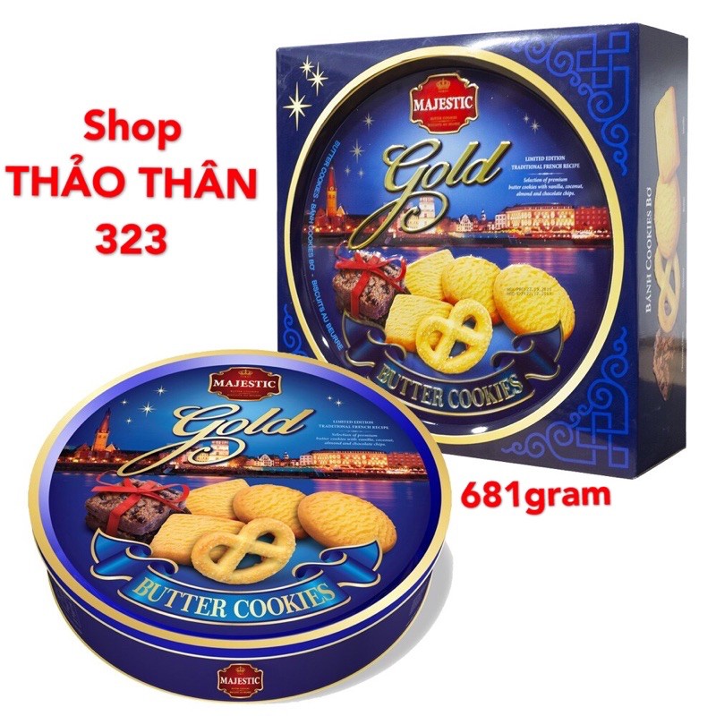 Bánh Quy Bơ GOLD MAJESTIC 681gram