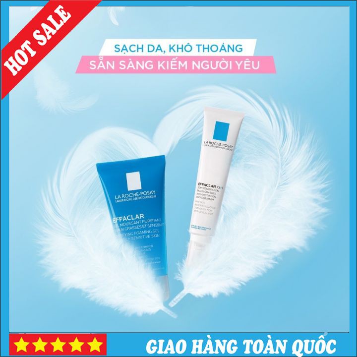 Set Giảm Mụn La Roche-Posay Effaclar Duo Tặng Kèm Sữa Rửa Mặt La Roche-Posay