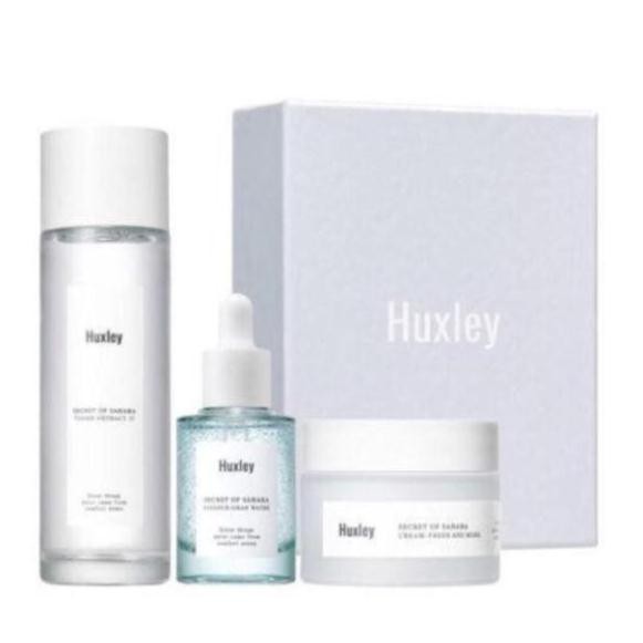 CHÍNH HÃNG Set dưỡng da Huxley 3 món dưỡng ẩm và làm trắng