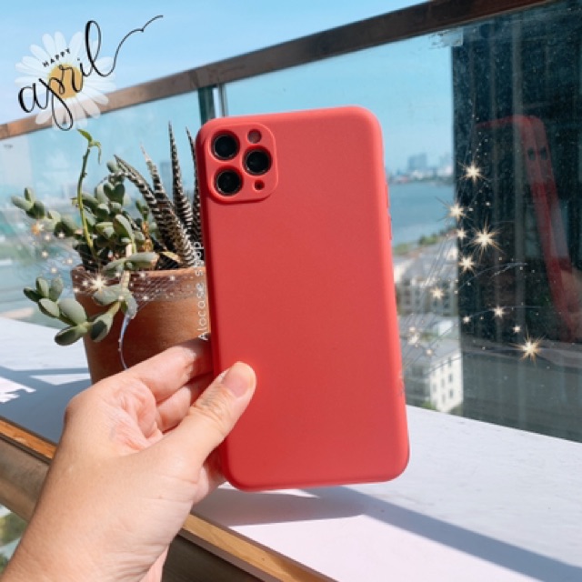 Ốp điện thoại TPU màu trơn thời trang cho 12ProMax 11/11 Promax  X XR XS MAX 7P 8P