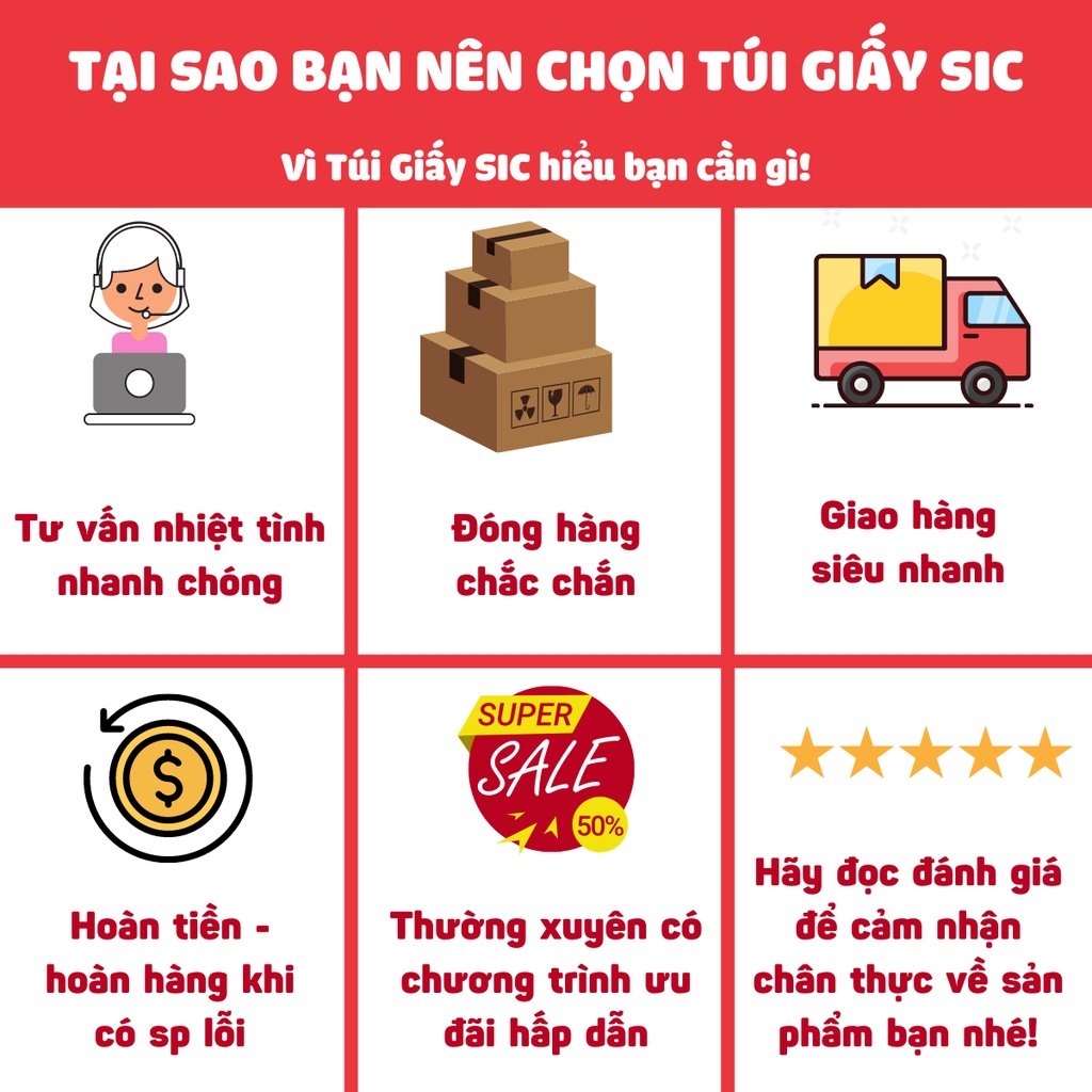 Túi giấy Kraft Nhật nâu, trắng trơn có quai túi giấy xi măng đựng quà tặng thực phẩm