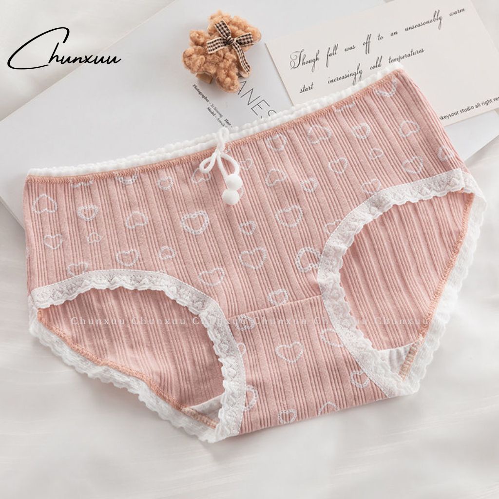 Quần lót nữ CHUNXUU vải cotton co dãn họa tiết thỏ dễ thương- QC119