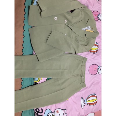 (Hàng Đẹp CC)Ảnh thật 5 hình cuối-Set áo blazer kèm quần Tây thời trang cao cấp Ulzzang | BigBuy360 - bigbuy360.vn