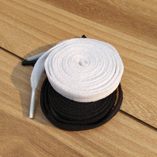 Dây giày thể thao màu trắng đen dài 120cm 1m2