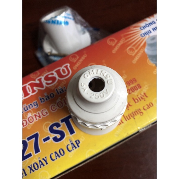 Đuôi Đèn Treo Xoáy E27 Màu Trắng, Đen - Hàng Việt Nam, Chất Lượng Cao