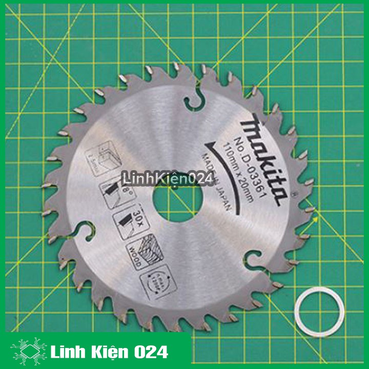 Lưỡi cưa đĩa cắt gỗ 110x20mm Makita Chất Lượng Cao