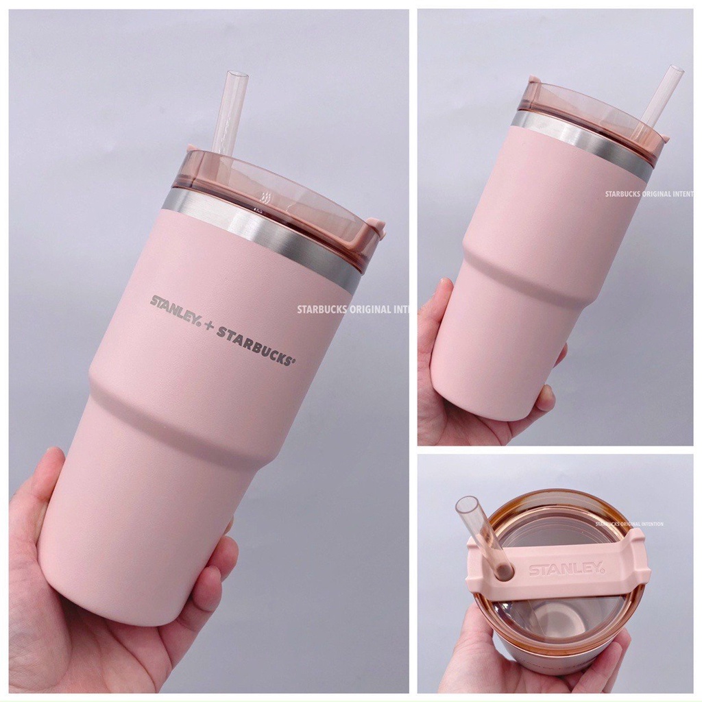 Cốc giữ nhiệt starbuc bình giữ nhiệt cao cấp lõi inox 304 ly đựng nước kèm ống hút 500ml