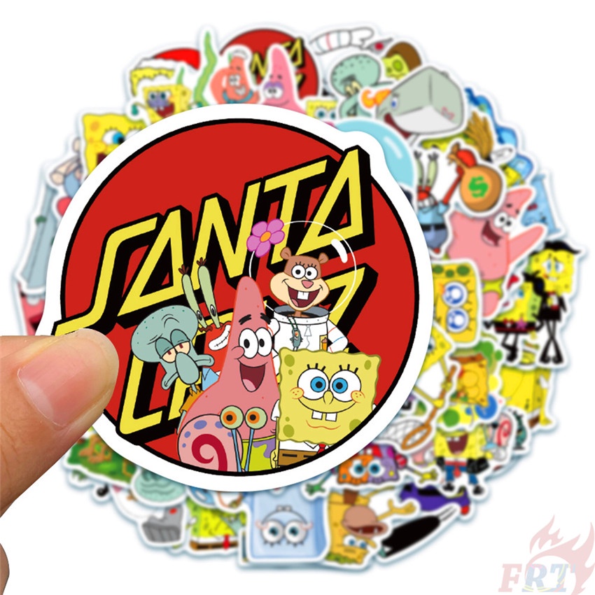 ❉ SpongeBob SquarePants Series 02 Stickers ❉ 50Pcs/Set DIY Fashion Waterproof Doodle Decals Stickers
