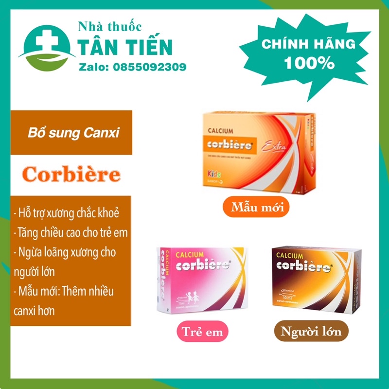 Canxi Corbiere Pháp hỗ trợ xương chắc khoẻ