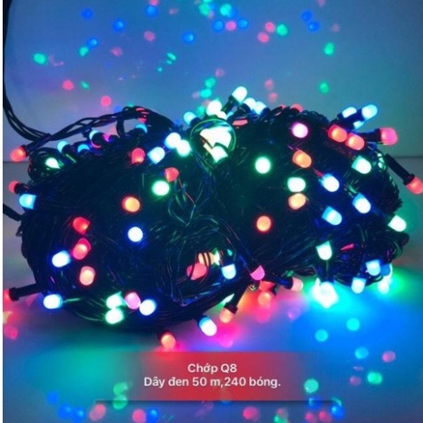 CUỘN 50M/ 20M/ 10M/ 5M ĐÈN NHÁY TRANG TRÍ BÓNG KIM CƯƠNG TRANG TRÍ LỄ TẾT, NOEL