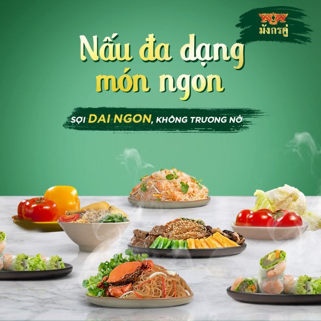 Miến tươi Thái Lan Song Long gói 1kg - Date mới nhất