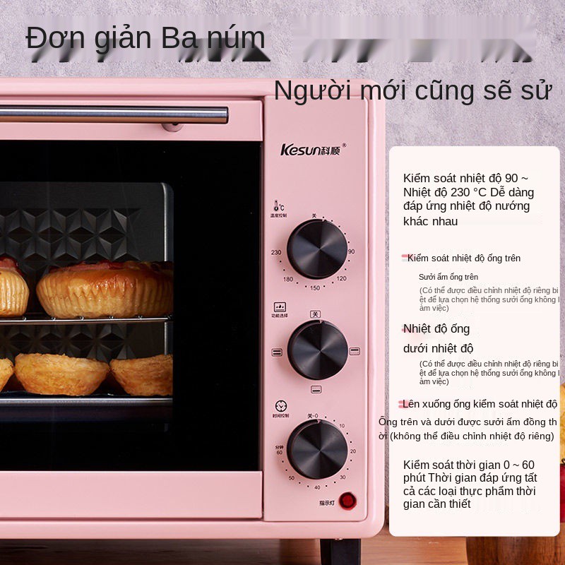 [dung tích lớn 40L Bảo hành năm năm ] Lò nướng điện gia dụng đa năng tự động làm bánh khoai lang