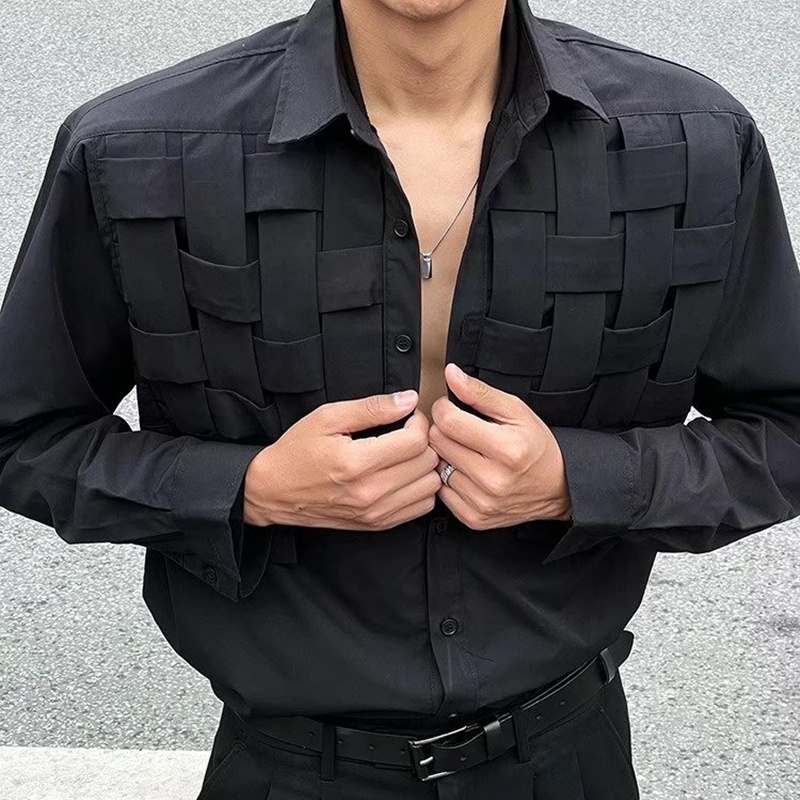 Áo Sơ Mi Tay Dài Dáng Rộng Màu Trơn Thời Trang Xuân Hè Phong Cách Hàn Quốc Cho Nam