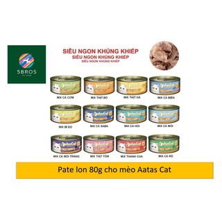 Quận 5 - Pate Aatas Cat pate dinh dưỡng cho mèo lon 80g đủ vị Thái Lan thumbnail