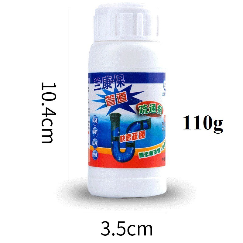 Dụng cụ thông tắc bồn cầu - Bột thông tắc cống 110g