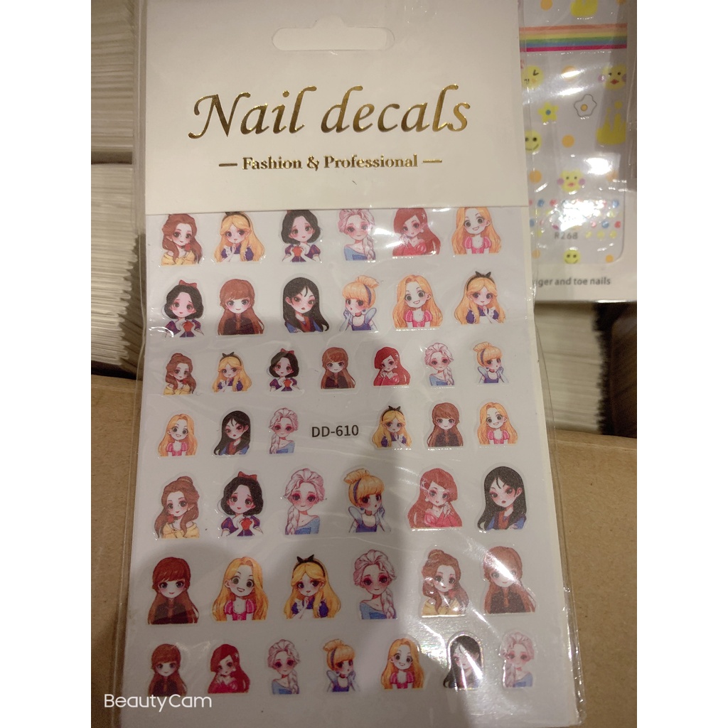 sticker mã mới 2023 trang trí nail