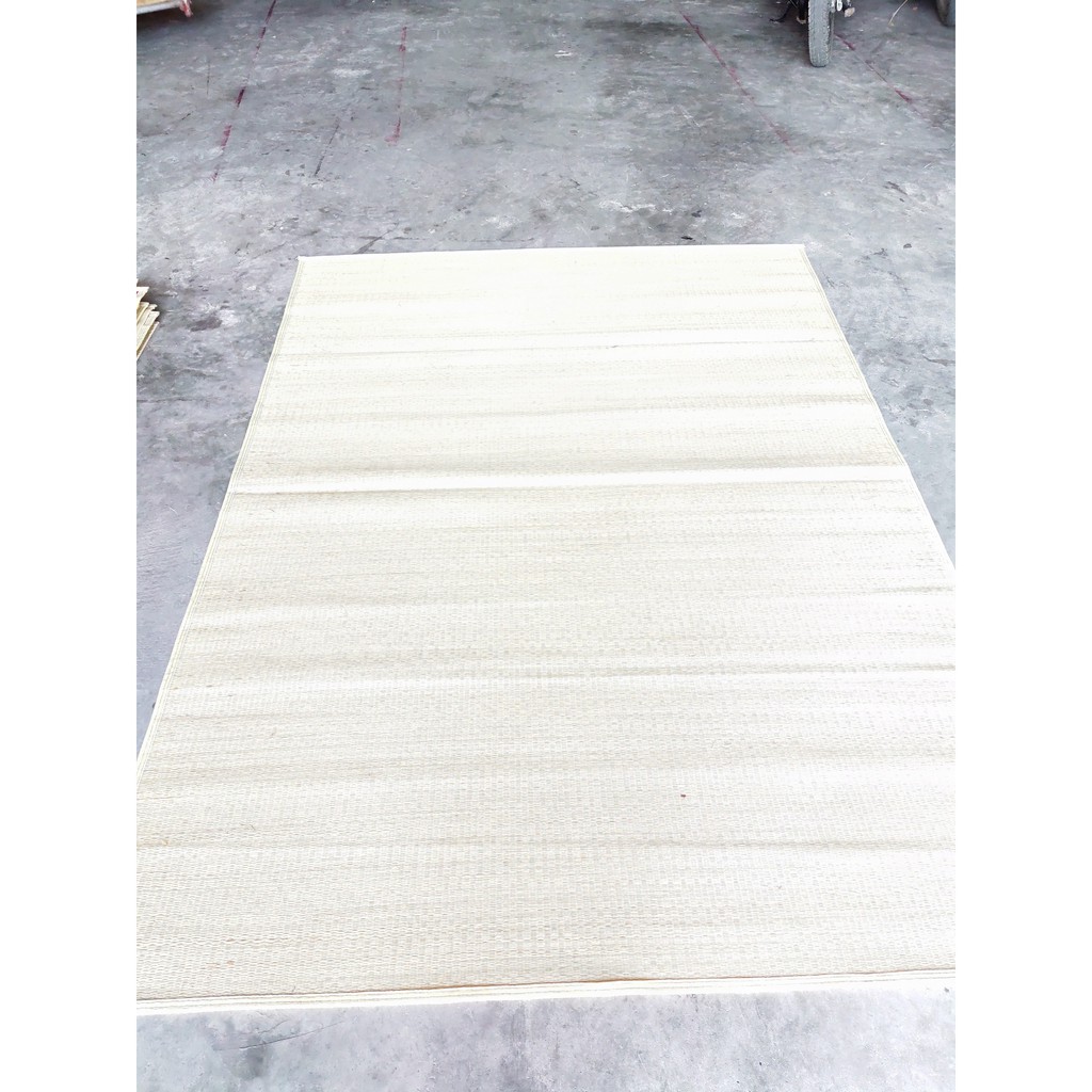 Chiếu Cói 100% Tự Nhiên Trắng Viền Đăc Biệt 1m6 x 2m Chiếu Thái Bình