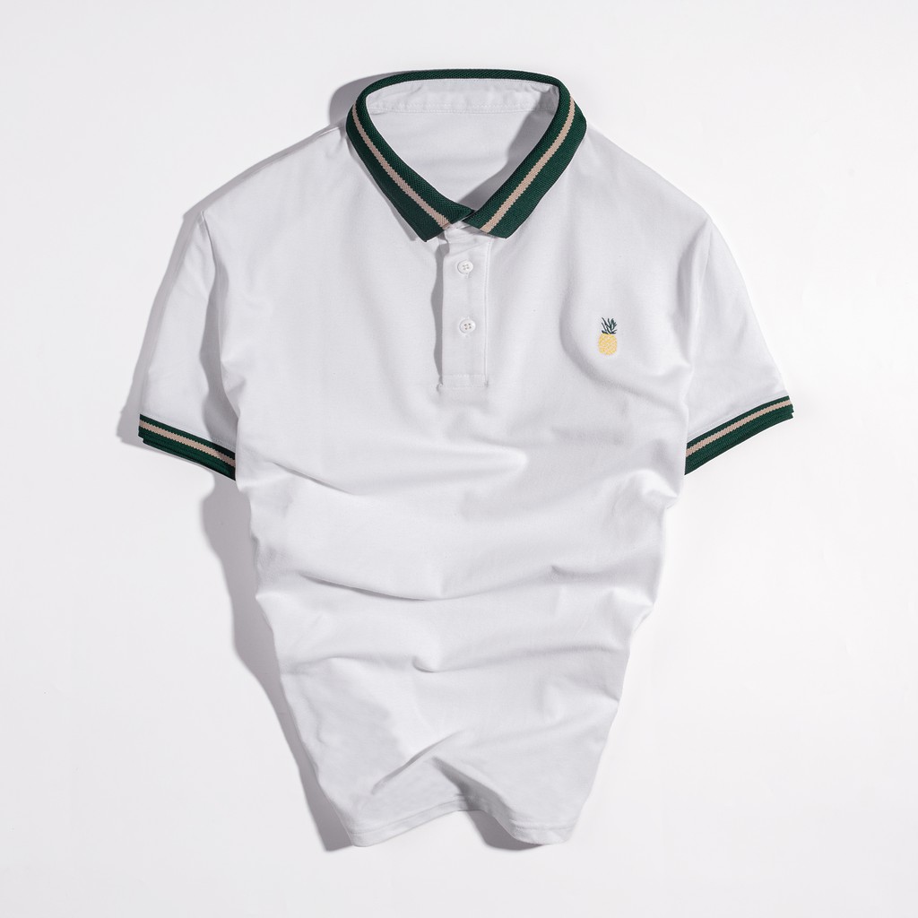 Áo thun Polo unisex nam nữ thêu hình vải cá sấu cotton - CBGSHOP