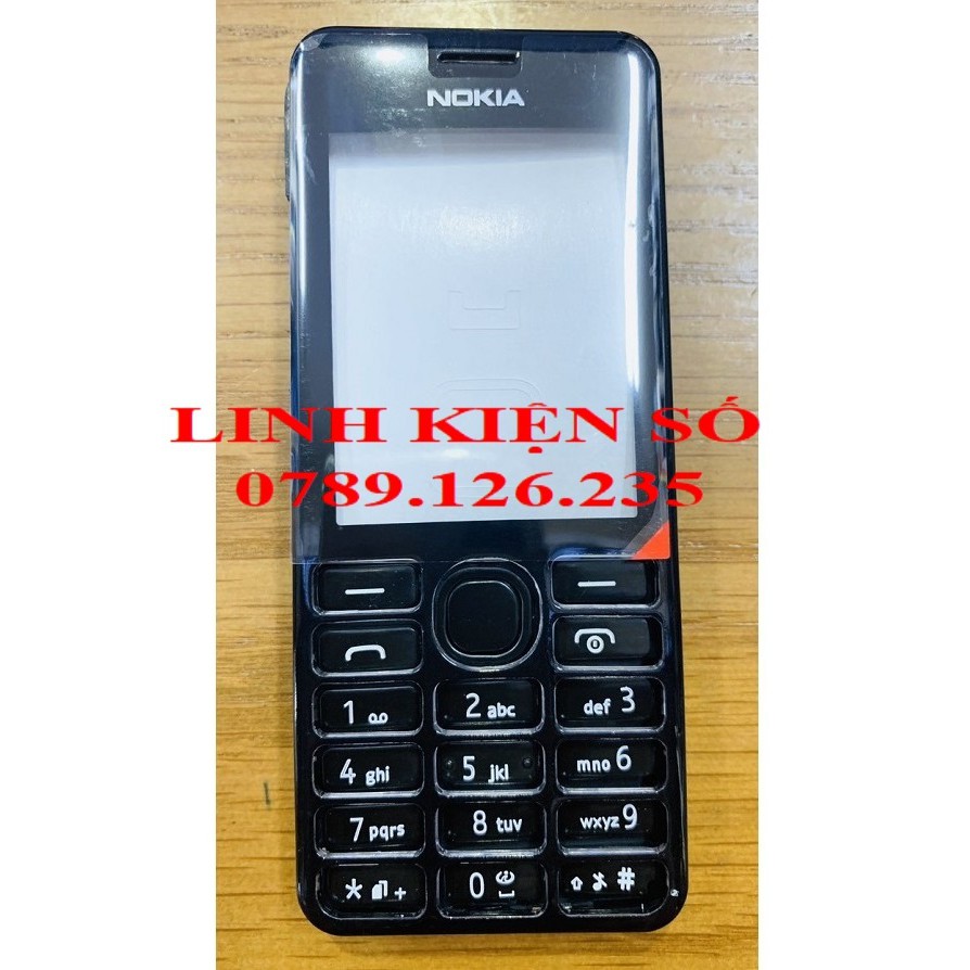 VỎ NOKIA 206 MÀU ĐEN